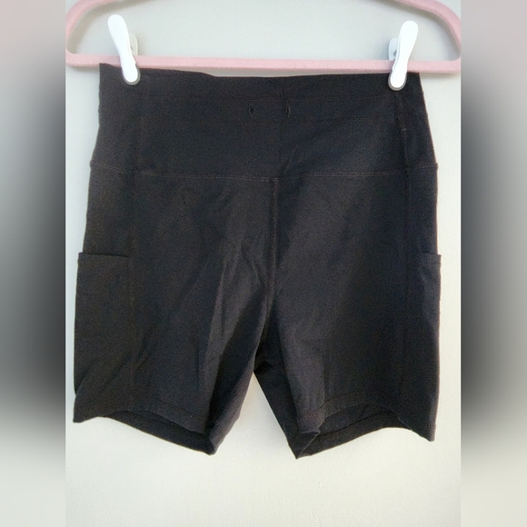 Zyia Active Luxe Drawstring (Removed) Hustle Athletic Shorts Black Large 4" - Picture 2 of 9